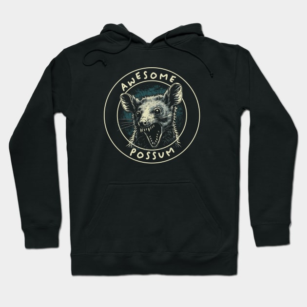 Awesome Possum Hoodie by Barn Shirt USA